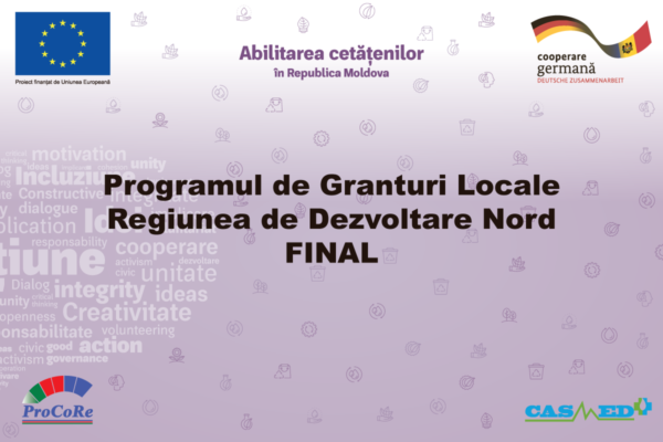 UE-GIZ // Programul de Granturi Locale RDNord – Lista finaliștilor